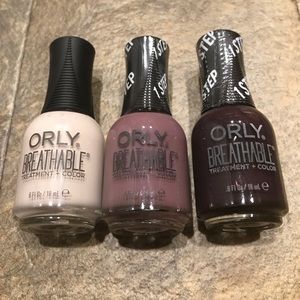 Orly Breathable Nail Treatment + Color Bundle of 3